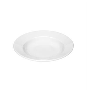 Dyp tallerken m.fane Ø:23cm/37cl SMART Høybrent porselen 