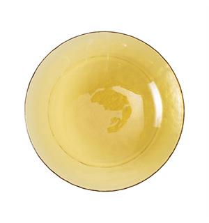 ESSENZA glass dyp tallerken Ø:210mm ambe Farget glass 