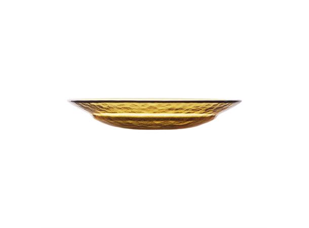 ESSENZA glass dyp tallerken Ø:210mm ambe Farget glass