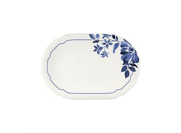 FLORAL CHARM tallerken oval 24x16cm Blå - Noble China