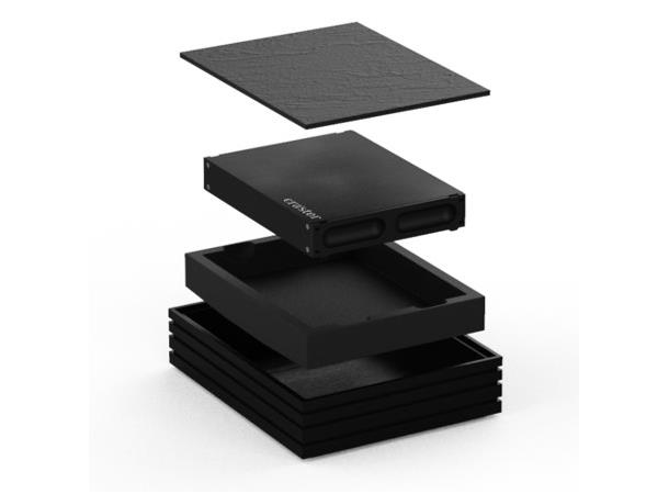 FLOW Cold Cell kjøleplate GN1/2 Sort Ask Leveres komplett L:325mm B:265mm H:80mm