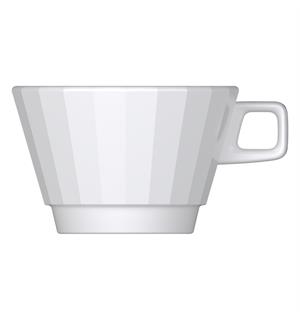 Kopp 35cl EDGE, Hvit Ø:112/H:78mm - Høybrent porselen 