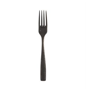 LUCCA FACET BLACK forettsgaffel L:183mm I hamret rustfritt stål - matt sort 