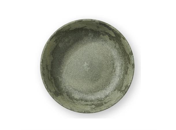 LUUPS dyp skål i trefiber/plast, grønn Ø:14,8cm / 40cl