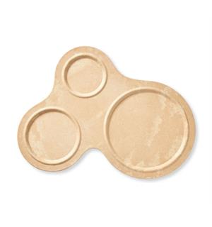 LUUPS fat treroms i trefiber/plast, sand Ø:33x36,5 cm 