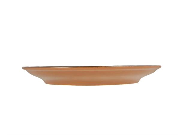 LYKKE flat tallerken coup Ø:250mm. Brun Ø:250mm H:27mm Vekt:623gr.