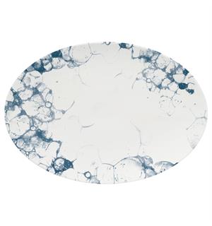 MARITIM tallerken oval 38x27m Dekor: Bubbles 