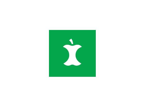 Merking av avfallsbeholdere MATAVFALL 14x14cm, utført i Murfolie m laminat