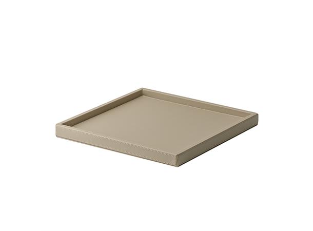 Minibar brett 350x350x30mm, beige Beige PU skinn