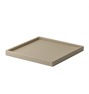 Minibar brett 350x350x30mm, beige Beige PU skinn 