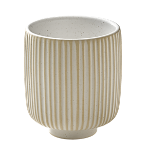 NARA krus u. hank m. relieff 30cl Hvit Steingods - Ø:80mm H:95mm 30cl 