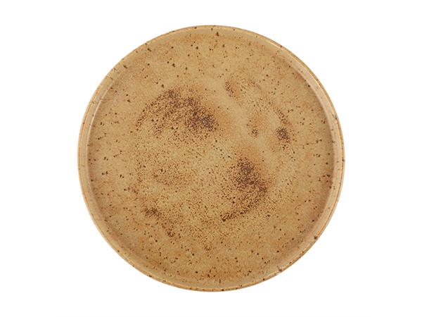 NATURA tallerken flat rett kant Ø:210mm Steingods - Dobbeltbrent
