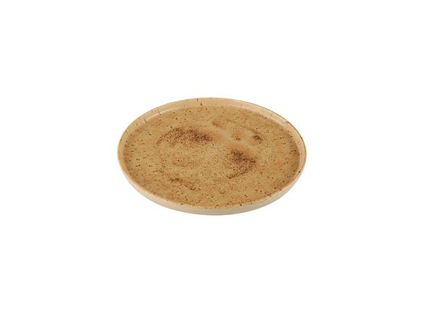 NATURA tallerken flat rett kant Ø:210mm Steingods - Dobbeltbrent