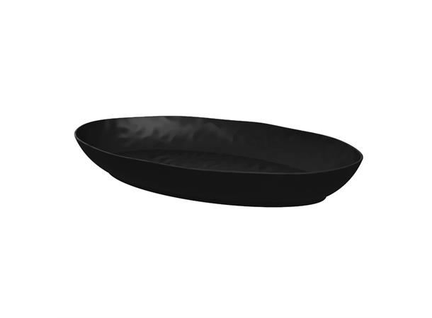 PIGMENT oval bolle i melamin SORT L:530mm B:325mm H:70mm 5,0ltr