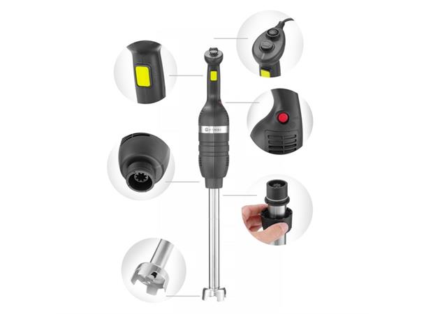 Stavmixer 230V-500W Ø:100mm,skaft 500mm Produktkapasitet 120ltr