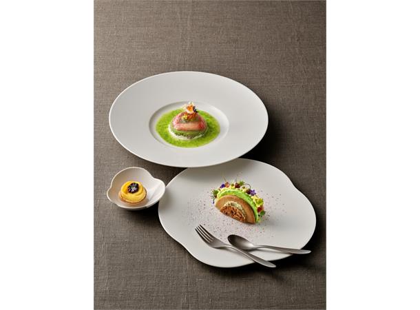 Tallerken flat coupe organisk Ø:28cm KUM Noble China - KUMO