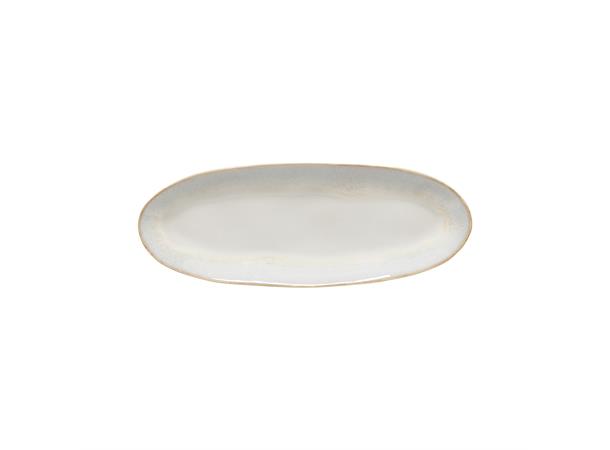 Tallerken oval L:160x12cm, sand, BRISA L:160mm B:120mm H:24mm - Stengods