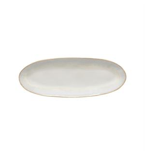 Tallerken oval L:160x12cm, sand, BRISA L:160mm B:120mm H:24mm - Stengods 