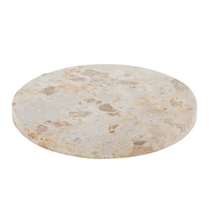 Tallerken/platå marmor sand Ø:22cm - Kolleksjon Spotlight 