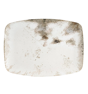 Tallerken rekt. 32x23cm RE-GEN, Salda Resirkulert porselen 