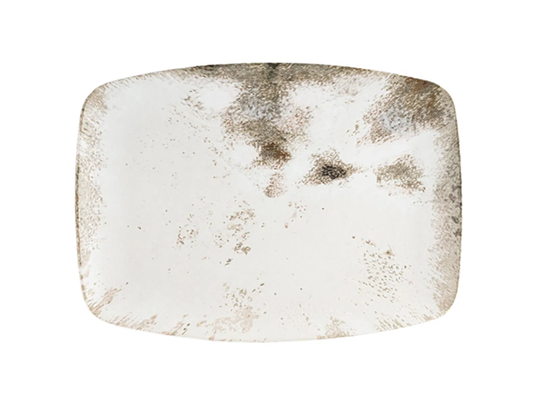 Tallerken rekt. 32x23cm RE-GEN, Salda Resirkulert porselen