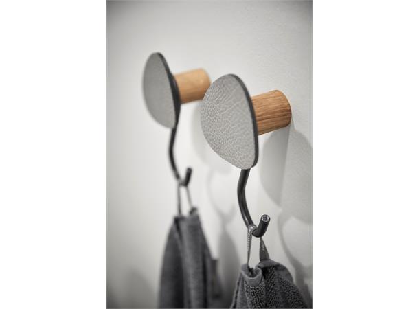 WALL DOT S knagg Nupo skinn/eik DB 80x100mm