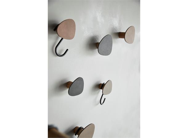 WALL DOT S knagg Nupo skinn/eik DB 80x100mm