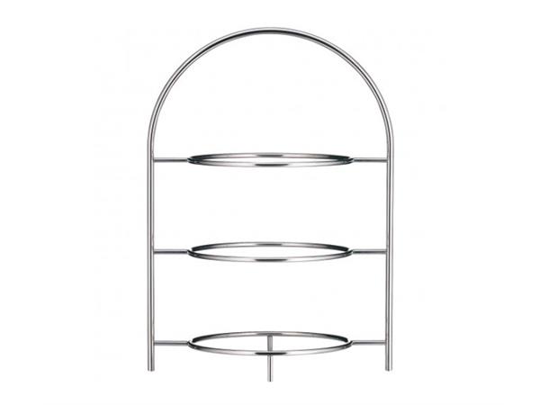 WMF stativ 3 etasjer, rustfritt stål For tallerken maks Ø:260mm
