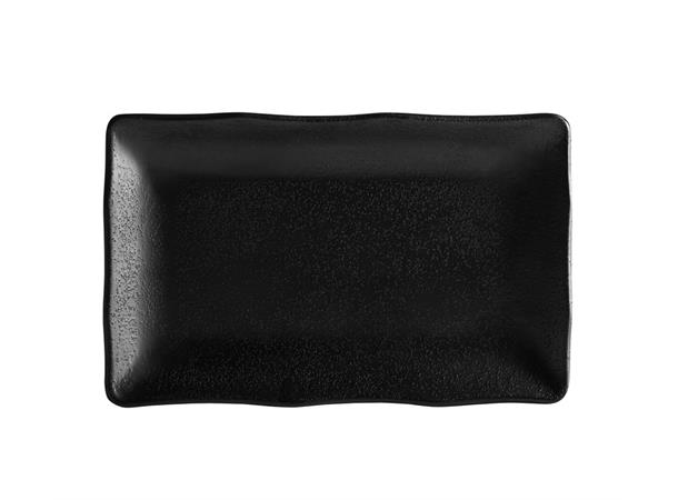 ZEN melamin fat/tallerken 21x13cm, sort