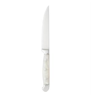 Biffkniv Pearl Grey sagtannet akryl L:24cm - Tåler maskinvask 