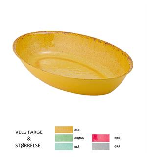 CASABLANCA oval bolle i melamin Velg farge og størrelse 