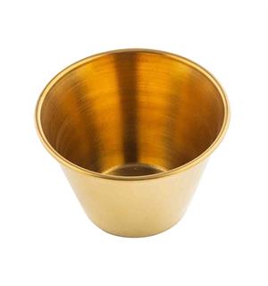 Dipskål rustfritt stål 12cl,PVD GULL Ø:75mm / H:50mm 