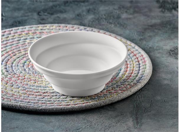 Dyp skål matt glasur, Ø:18cm/82cl, hvit CANVAS