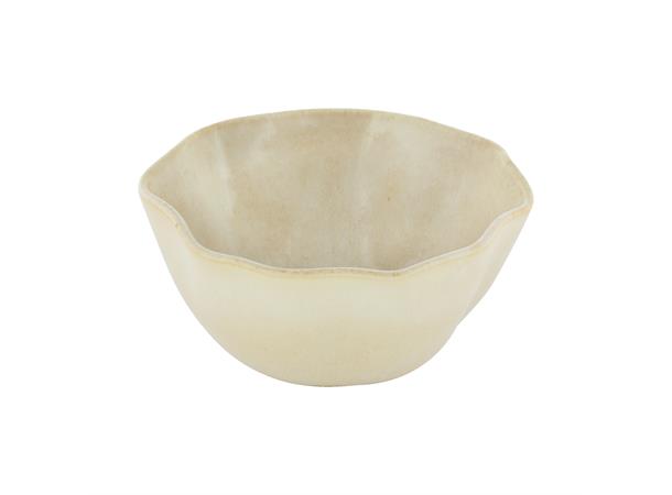 Dyp skål Ø:16cm/0,7ltr, sand, NAMI Steingods med asiatisk vibe