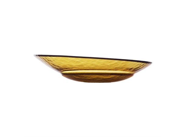 ESSENZA glass dyp tallerken Ø:260mm ambe Farget glass