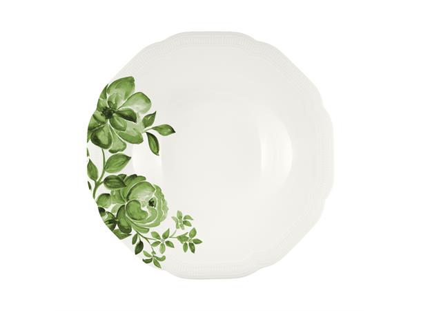 FLORAL CHARM dyp tallerken coupe Ø:24cm Grønn - Noble China