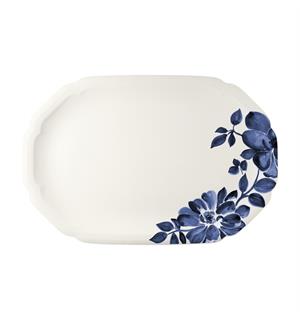 FLORAL CHARM tallerken oval 33x22cm Blå - Noble China 