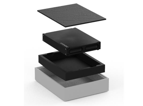 FLOW Cold Cell kjøleplate GN1/2 Hvit Ask Leveres komplett L:325mm B:265mm H:80mm