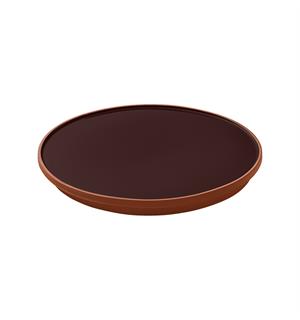 JARDIM flat tallerken Ø:210mm, brun Terrakotta med glassert innerflate 