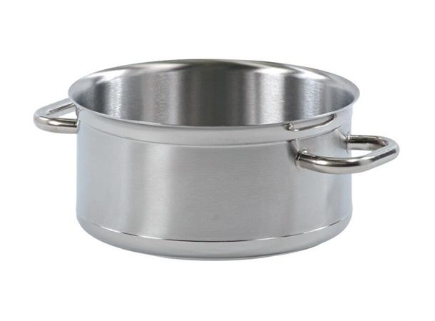 Kjele 18,3ltr Ø:360mm H: 18cm Kraftig utførelse i rustfritt stål