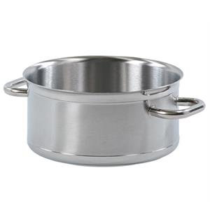 Kjele 18,3ltr Ø:360mm H: 18cm Kraftig utførelse i rustfritt stål 
