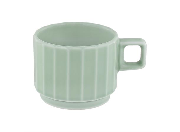 Kopp stablebar 20cl EDGE, Sea Ø:78/H:61mm - Høybrent porselen - Farget