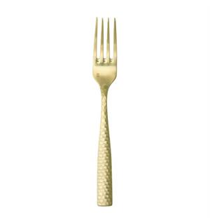 LUCCA FACET GOLD forettsgaffel L:183mm I hamret rustfritt stål - matt gull 