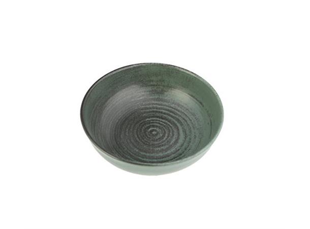 LYKKE tallerken coup høy Ø:130mm. Grønn Ø:130mm H:45mm Vekt:227gr.