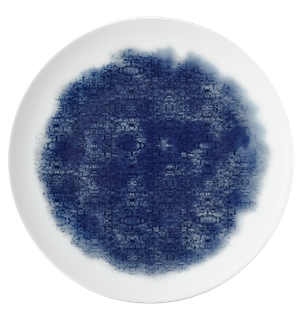 MASH UP tallerken coupe Ø:320mm Dekor: Patching Blue (Ink) 