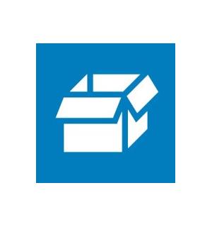 Merking av avfallsbeholdere PAPIR 14x14cm, utført i Murfolie m laminat 