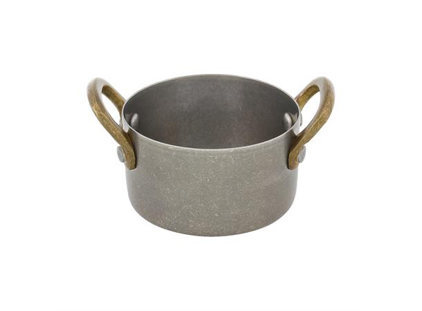 Mini kasserolle Ø:8cm vintage sølv Ø:8cm/20cl