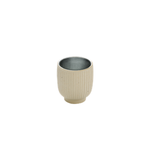 NARA kopp u. hank m. relieff 10cl Grå Steingods - Ø:70mm H:66mm 10cl 