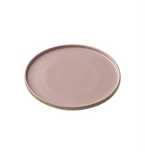 NARA tallerken m. relieff Ø:210mm Rosé Steingods - Ø:210mm H:25mm 