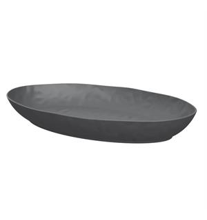 PIGMENT oval bolle i melamin GRÅ L:530mm B:325mm H:70mm 5,0ltr 
